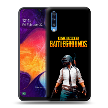 Силиконовый противоударный чехол на Samsung Galaxy A70 с принтом PUGB ПАГБ Силиконовый противоударный чехол на Samsung Galaxy A70 с принтом PUGB ПАГБ