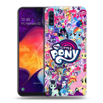 Силиконовый противоударный чехол на Samsung Galaxy A70 с принтом My little pony Дружба чудо Силиконовый противоударный чехол на Samsung Galaxy A70 с принтом My little pony Дружба чудо