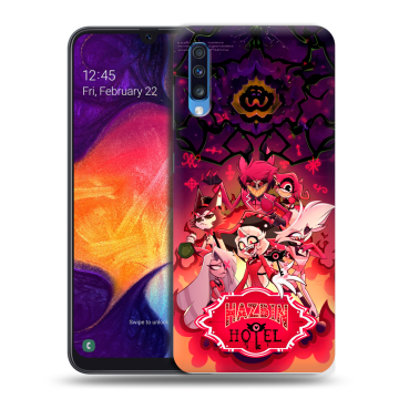 Силиконовый противоударный чехол на Samsung Galaxy A70 с принтом Hazbin Hotel Отель Хазбин Силиконовый противоударный чехол на Samsung Galaxy A70 с принтом Hazbin Hotel Отель Хазбин