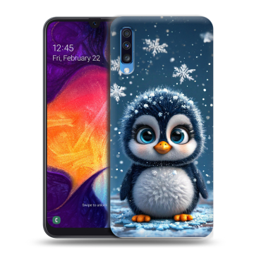 Силиконовый противоударный чехол на Samsung Galaxy A70 с принтом Новый год Силиконовый противоударный чехол на Samsung Galaxy A70 с принтом Новый год