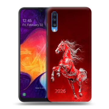 Силиконовый противоударный чехол на Samsung Galaxy A70 с принтом Новый год Силиконовый противоударный чехол на Samsung Galaxy A70 с принтом Новый год