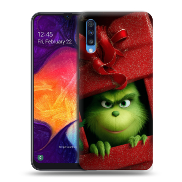 Силиконовый противоударный чехол на Samsung Galaxy A70 с принтом Новый год Силиконовый противоударный чехол на Samsung Galaxy A70 с принтом Новый год