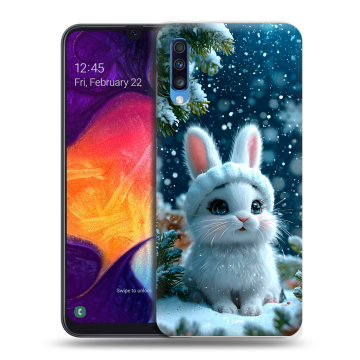 Силиконовый противоударный чехол на Samsung Galaxy A70 с принтом Новый год Силиконовый противоударный чехол на Samsung Galaxy A70 с принтом Новый год