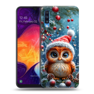 Силиконовый противоударный чехол на Samsung Galaxy A70 с принтом Новый год Силиконовый противоударный чехол на Samsung Galaxy A70 с принтом Новый год