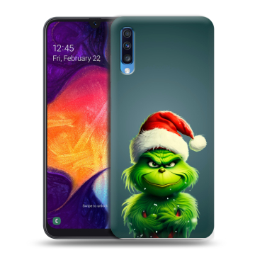 Силиконовый противоударный чехол на Samsung Galaxy A70 с принтом Новый год Силиконовый противоударный чехол на Samsung Galaxy A70 с принтом Новый год