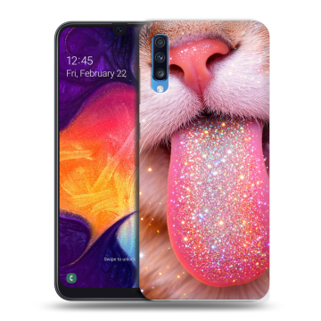 Силиконовый противоударный чехол на Samsung Galaxy A70 с принтом для девочек Силиконовый противоударный чехол на Samsung Galaxy A70 с принтом для девочек