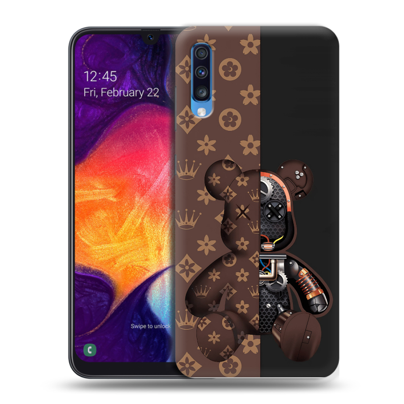 Силиконовый противоударный чехол на Samsung Galaxy A70 с принтом Луи робот Силиконовый противоударный чехол на Samsung Galaxy A70 с принтом Луи робот