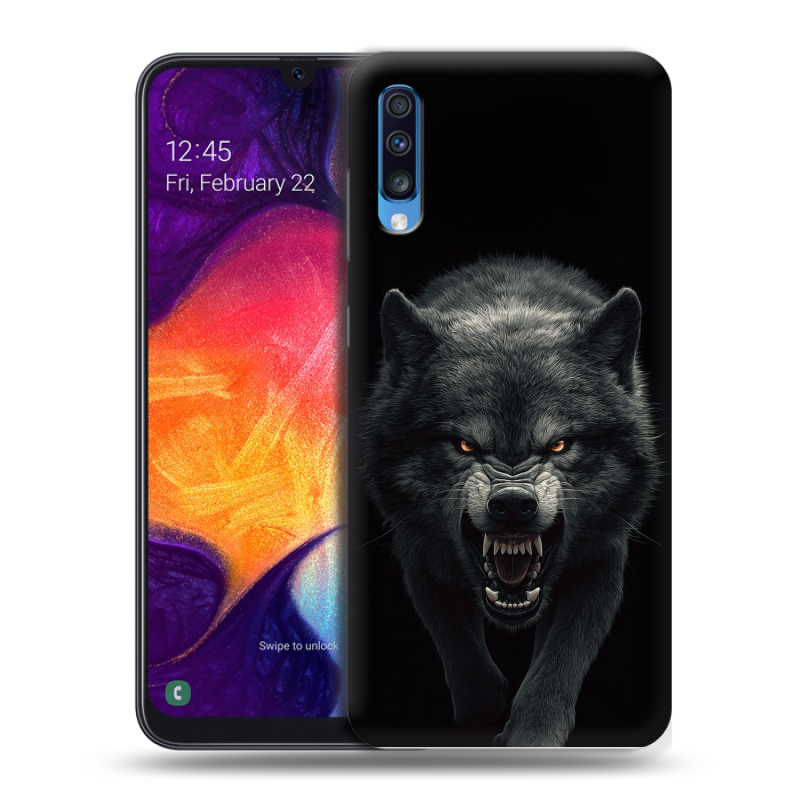 Силиконовый противоударный чехол на Samsung Galaxy A70 с принтом Волк Силиконовый противоударный чехол на Samsung Galaxy A70 с принтом Волк