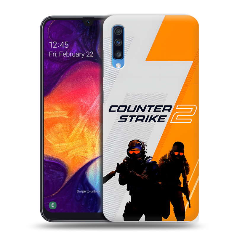 Силиконовый противоударный чехол на Samsung Galaxy A70 с принтом Counter Strike Силиконовый противоударный чехол на Samsung Galaxy A70 с принтом Counter Strike