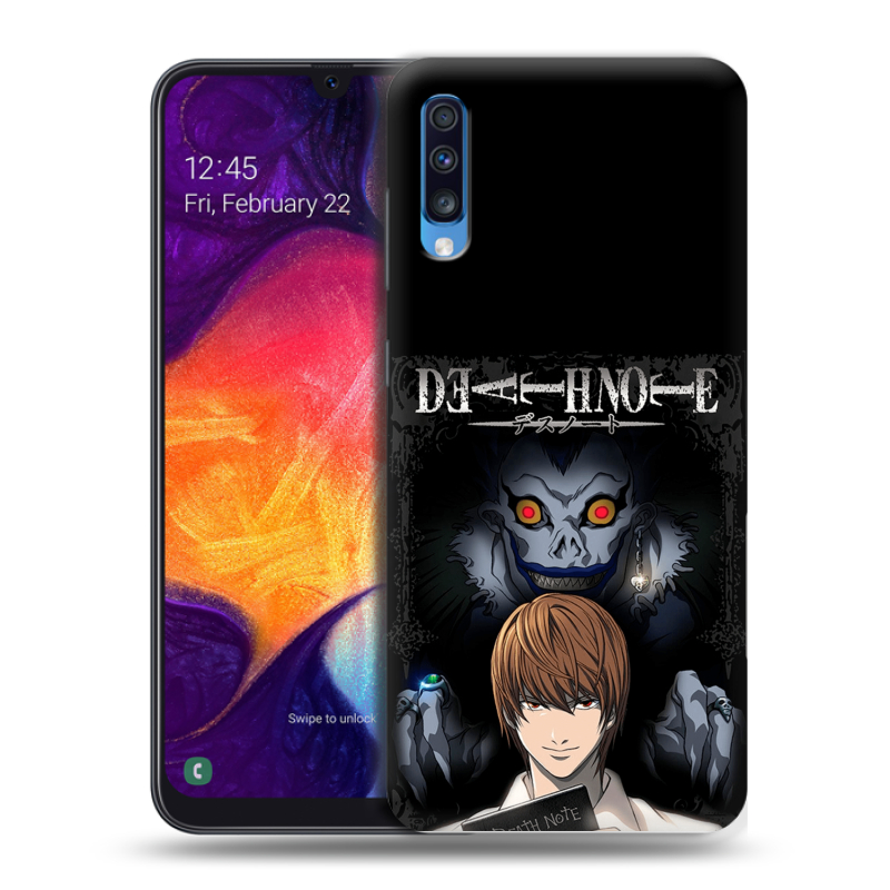 Силиконовый противоударный чехол на Samsung Galaxy A70 с принтом Death note Тетрадь смерти Силиконовый противоударный чехол на Samsung Galaxy A70 с принтом Death note Тетрадь смерти