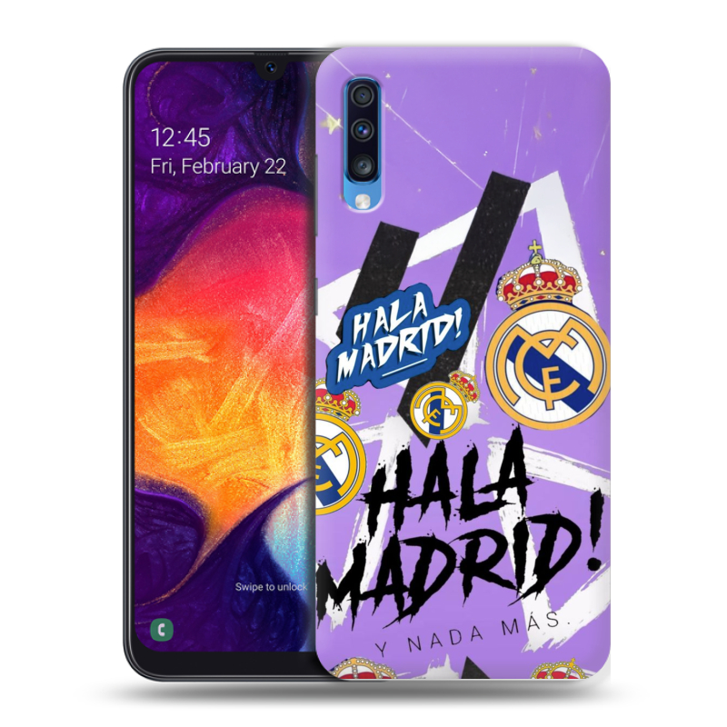 Силиконовый противоударный чехол на Samsung Galaxy A70 с принтом Real Madrid Реал Мадрид Силиконовый противоударный чехол на Samsung Galaxy A70 с принтом Real Madrid Реал Мадрид