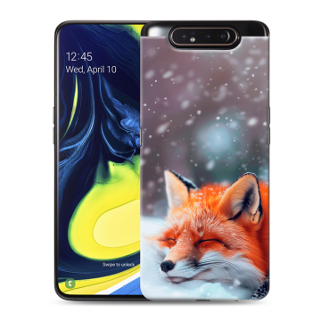 Силиконовый противоударный чехол на Samsung Galaxy A80 с принтом лиса