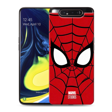 Силиконовый противоударный чехол на Samsung Galaxy A80 с принтом человек паук spiderman