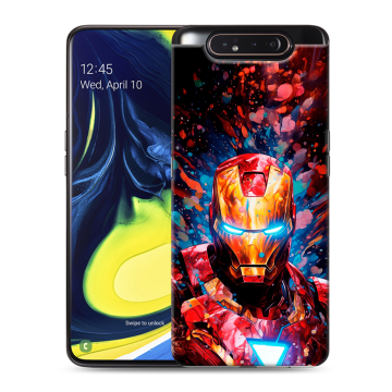 Силиконовый противоударный чехол на Samsung Galaxy A80 с принтом Железный человек Ironman Силиконовый противоударный чехол на Samsung Galaxy A80 с принтом Железный человек Ironman