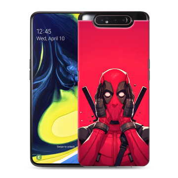 Силиконовый противоударный чехол на Samsung Galaxy A80 с принтом Дедпул Deadpool Силиконовый противоударный чехол на Samsung Galaxy A80 с принтом Дедпул Deadpool