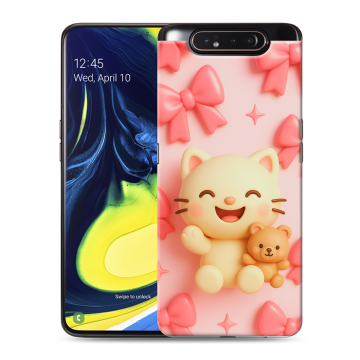 Силиконовый противоударный чехол на Samsung Galaxy A80 с принтом для девочек