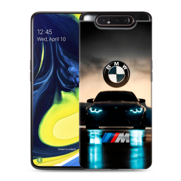 Силиконовый противоударный чехол на Samsung Galaxy A80 с принтом БМВ BMW