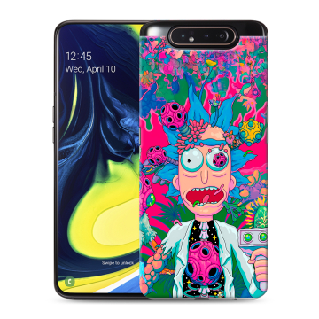 Силиконовый противоударный чехол на Samsung Galaxy A80 с принтом Рик и Морти Rick Morty Силиконовый противоударный чехол на Samsung Galaxy A80 с принтом Рик и Морти Rick Morty
