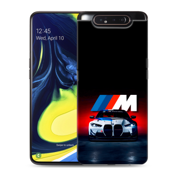Силиконовый противоударный чехол на Samsung Galaxy A80 с принтом БМВ BMW