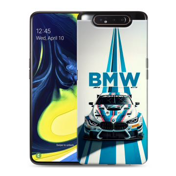 Силиконовый противоударный чехол на Samsung Galaxy A80 с принтом БМВ BMW Силиконовый противоударный чехол на Samsung Galaxy A80 с принтом БМВ BMW