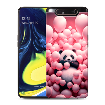 Силиконовый противоударный чехол на Samsung Galaxy A80 с принтом Панда Силиконовый противоударный чехол на Samsung Galaxy A80 с принтом Панда
