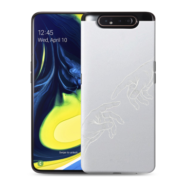 Силиконовый противоударный чехол на Samsung Galaxy A80 с принтом Сотворение мира Силиконовый противоударный чехол на Samsung Galaxy A80 с принтом Сотворение мира