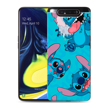 Силиконовый противоударный чехол на Samsung Galaxy A80 с принтом Лило и Стич Силиконовый противоударный чехол на Samsung Galaxy A80 с принтом Лило и Стич