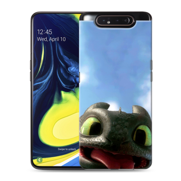 Силиконовый противоударный чехол на Samsung Galaxy A80 с принтом Как приручить дракона Силиконовый противоударный чехол на Samsung Galaxy A80 с принтом Как приручить дракона