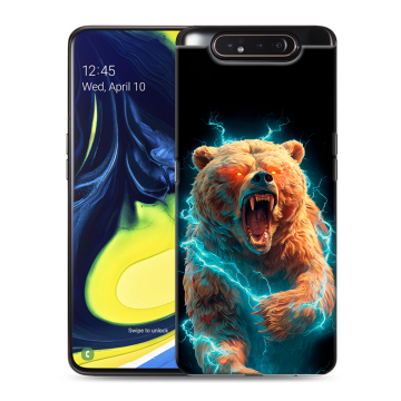 Силиконовый противоударный чехол на Samsung Galaxy A80 с принтом Медведь Силиконовый противоударный чехол на Samsung Galaxy A80 с принтом Медведь