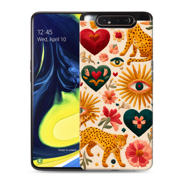 Силиконовый противоударный чехол на Samsung Galaxy A80 с принтом Модный принт Силиконовый противоударный чехол на Samsung Galaxy A80 с принтом Модный принт