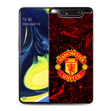 Силиконовый противоударный чехол на Samsung Galaxy A80 с принтом Manchester United Силиконовый противоударный чехол на Samsung Galaxy A80 с принтом Manchester United