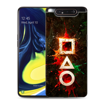 Силиконовый противоударный чехол на Samsung Galaxy A80 с принтом Squid Game Игра кальмара
