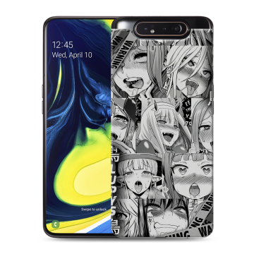 Силиконовый противоударный чехол на Samsung Galaxy A80 с принтом Ahegao Ахегао Аниме Силиконовый противоударный чехол на Samsung Galaxy A80 с принтом Ahegao Ахегао Аниме