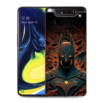 Силиконовый противоударный чехол на Samsung Galaxy A80 с принтом Batman Бэтмен Силиконовый противоударный чехол на Samsung Galaxy A80 с принтом Batman Бэтмен