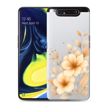 Силиконовый противоударный чехол на Samsung Galaxy A80 с принтом для девушки Силиконовый противоударный чехол на Samsung Galaxy A80 с принтом для девушки