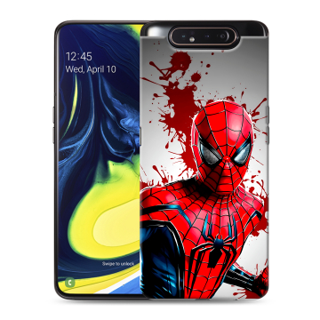 Силиконовый противоударный чехол на Samsung Galaxy A80 с принтом Spiderman Человек паук