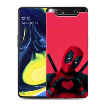 Силиконовый противоударный чехол на Samsung Galaxy A80 с принтом Дедпул Deadpool Силиконовый противоударный чехол на Samsung Galaxy A80 с принтом Дедпул Deadpool