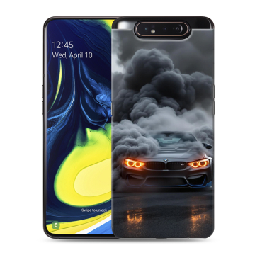 Силиконовый противоударный чехол на Samsung Galaxy A80 с принтом BMW БМВ