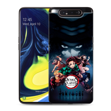 Силиконовый противоударный чехол на Samsung Galaxy A80 с принтом Demon Slayer Клинок рассекающий демонов Силиконовый противоударный чехол на Samsung Galaxy A80 с принтом Demon Slayer Клинок рассекающий демонов