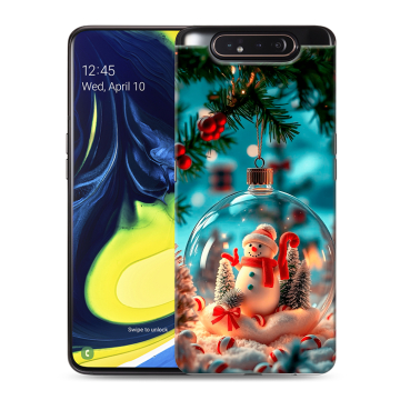 Силиконовый противоударный чехол на Samsung Galaxy A80 с принтом Новый год Силиконовый противоударный чехол на Samsung Galaxy A80 с принтом Новый год