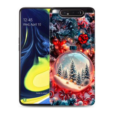 Силиконовый противоударный чехол на Samsung Galaxy A80 с принтом Новый год Силиконовый противоударный чехол на Samsung Galaxy A80 с принтом Новый год