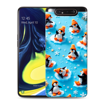 Силиконовый противоударный чехол на Samsung Galaxy A80 с принтом Новый год Силиконовый противоударный чехол на Samsung Galaxy A80 с принтом Новый год
