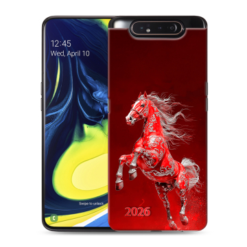 Силиконовый противоударный чехол на Samsung Galaxy A80 с принтом Новый год Силиконовый противоударный чехол на Samsung Galaxy A80 с принтом Новый год