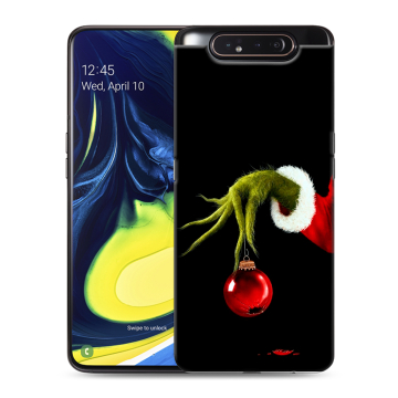 Силиконовый противоударный чехол на Samsung Galaxy A80 с принтом Новый год Гринч Силиконовый противоударный чехол на Samsung Galaxy A80 с принтом Новый год Гринч