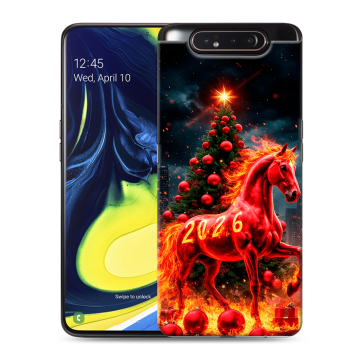 Силиконовый противоударный чехол на Samsung Galaxy A80 с принтом Новый год Силиконовый противоударный чехол на Samsung Galaxy A80 с принтом Новый год