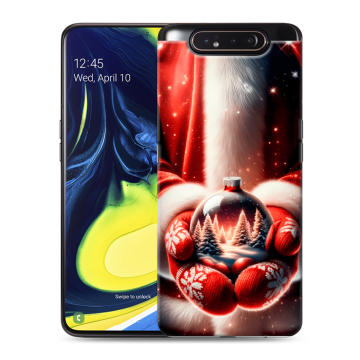 Силиконовый противоударный чехол на Samsung Galaxy A80 с принтом Новый год Силиконовый противоударный чехол на Samsung Galaxy A80 с принтом Новый год