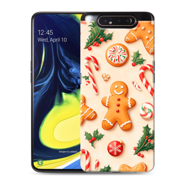 Силиконовый противоударный чехол на Samsung Galaxy A80 с принтом Новый год Силиконовый противоударный чехол на Samsung Galaxy A80 с принтом Новый год