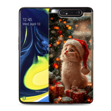 Силиконовый противоударный чехол на Samsung Galaxy A80 с принтом Новый год Силиконовый противоударный чехол на Samsung Galaxy A80 с принтом Новый год