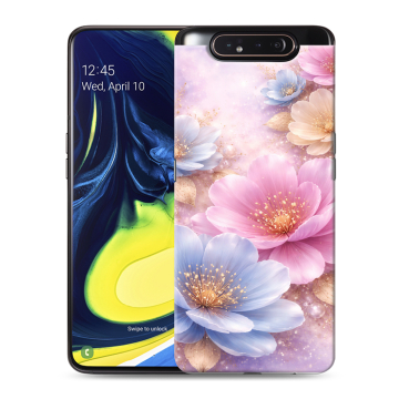 Силиконовый противоударный чехол на Samsung Galaxy A80 с принтом женский Силиконовый противоударный чехол на Samsung Galaxy A80 с принтом женский