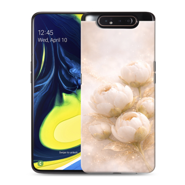 Силиконовый противоударный чехол на Samsung Galaxy A80 с принтом женский